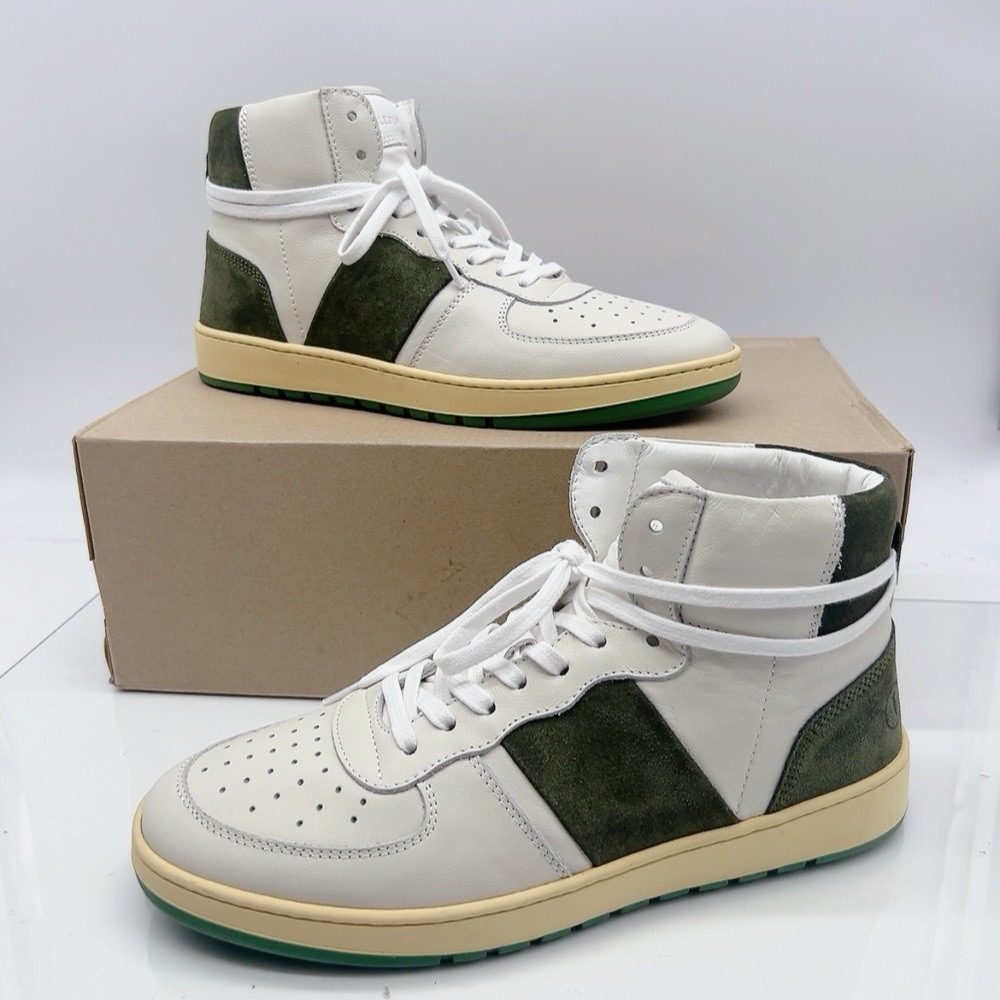Collegium Pillar Men's Sneakers Destroyer Forest Green White Leather EU 40 US 7